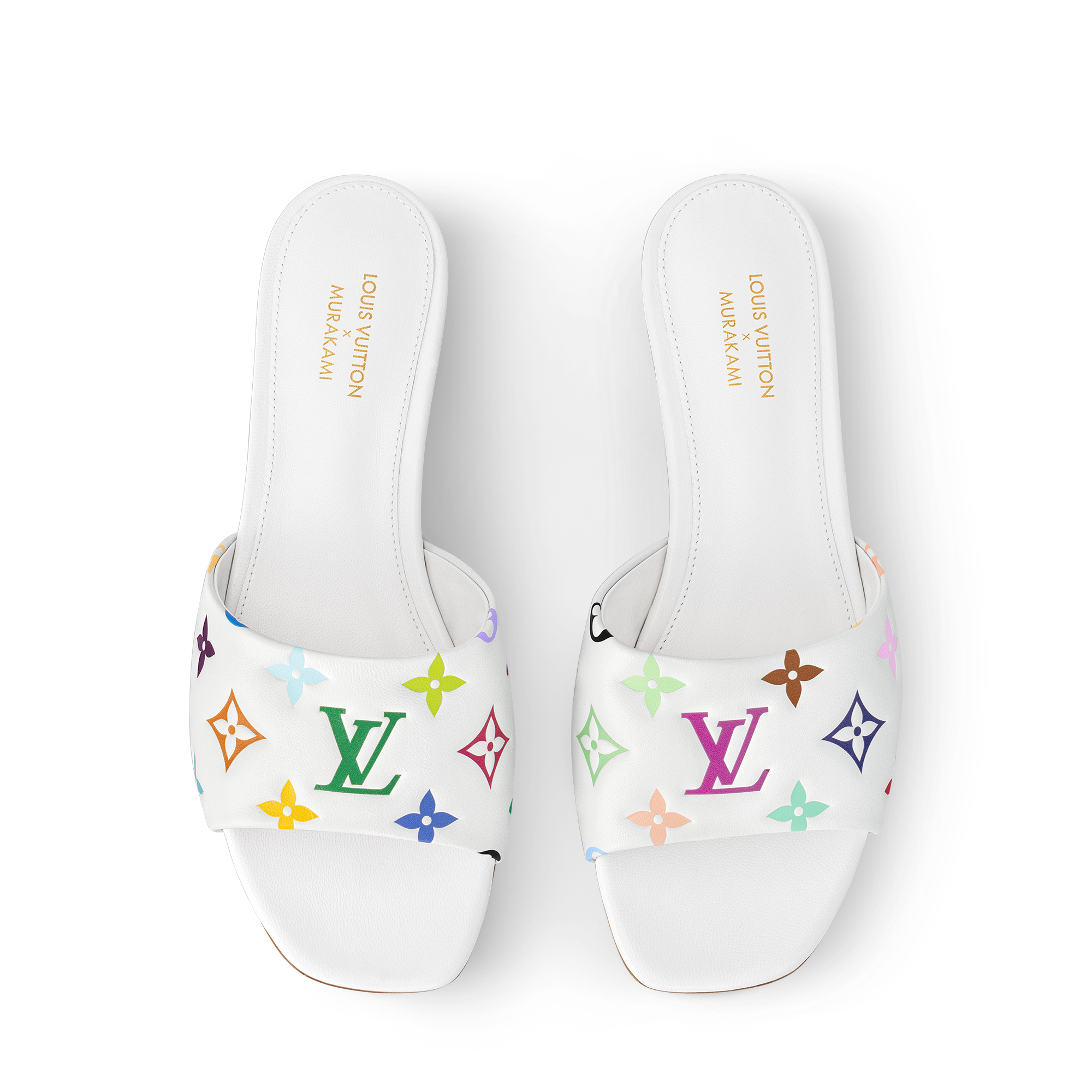 LV x TM 6AM Flat Mules - Luxury White | LOUIS VUITTON